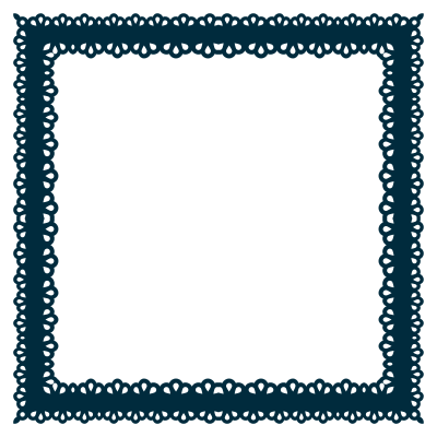 Scallop Frame Extrapolated 9 clipart