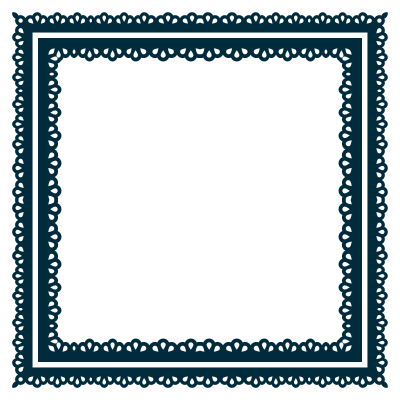 Scallop Frame Extrapolated 9 Variation 2 clipart