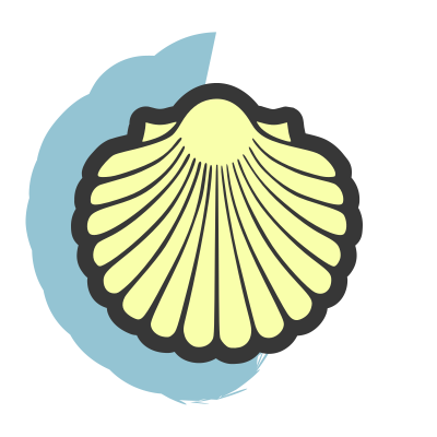 Scallop shell clipart