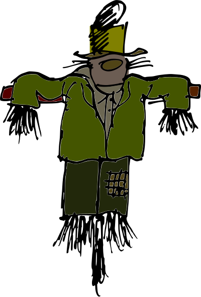 ScareCrowinColor clipart