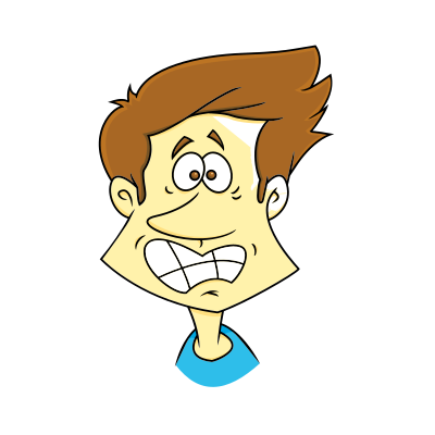 Scared Man clipart
