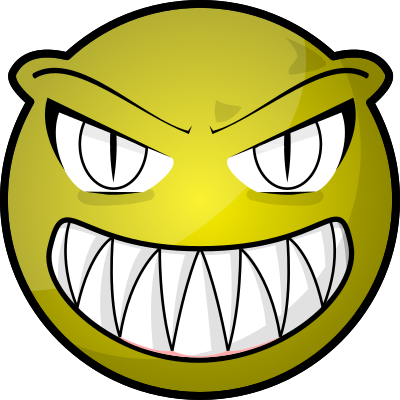 Scary face clipart