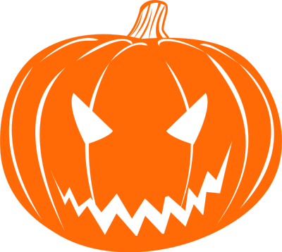 Scary Jack-o-lantern clipart