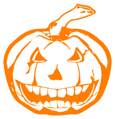 Scary JackOLantern Orange clipart