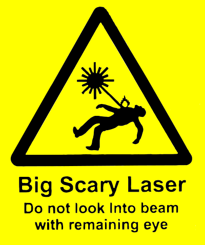 Scary laser clipart