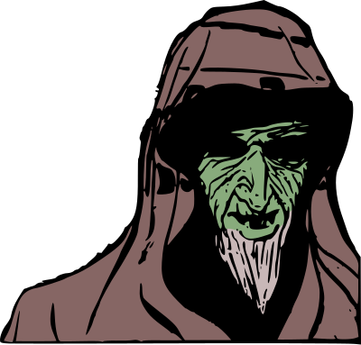 Scary Old Man - Colour Remix clipart