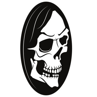 Scary skull clipart