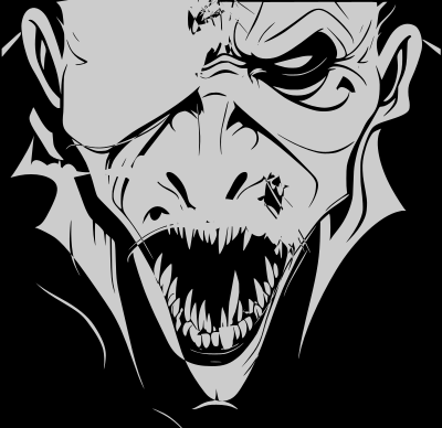 Scary vampire clipart