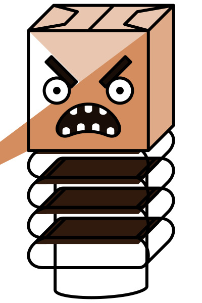 Scary worm (cleanup) clipart