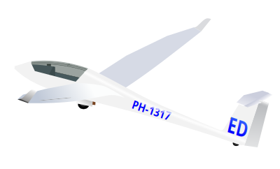 Schempp-Hirth Discus CS glider clipart