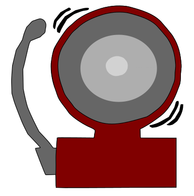 School Bell - Colour clipart