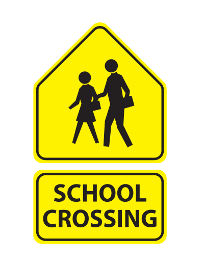School Crossing Signs clipart