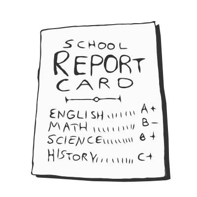 School Report Card clipart