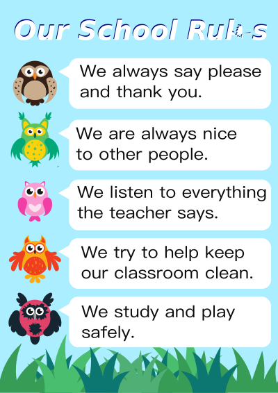 School Rules clipart