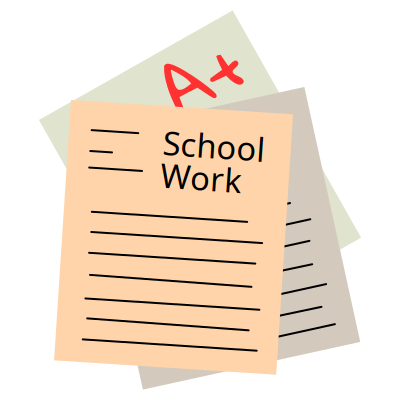 School works clipart