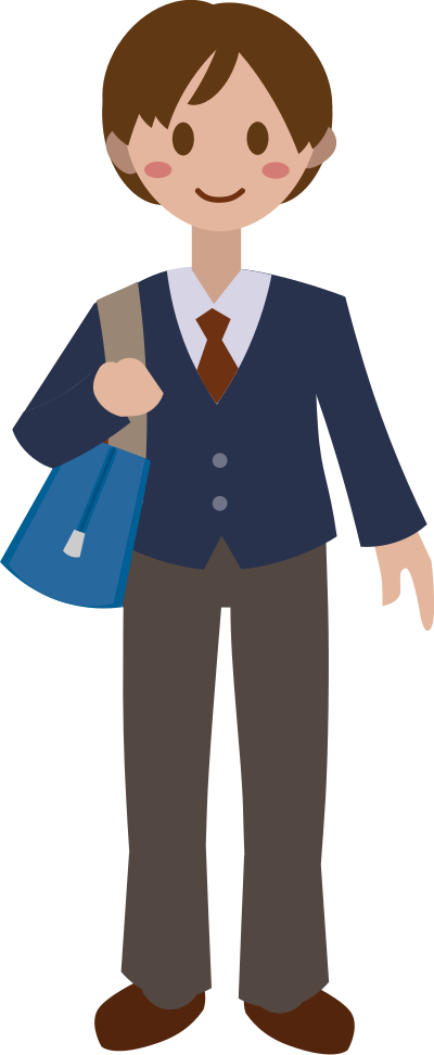 Schoolboy (light skin version) clipart