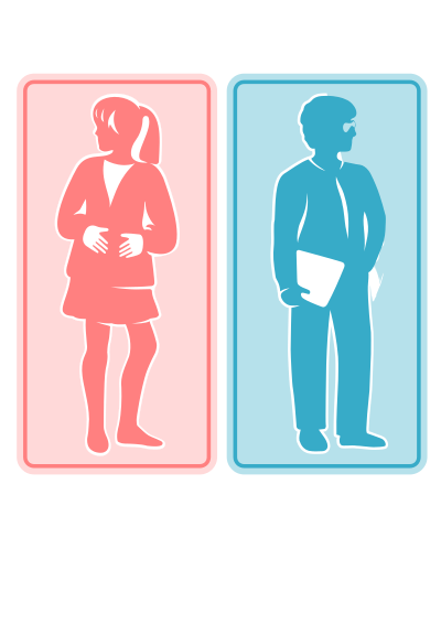 Schoolboy schoolgirl sign clipart