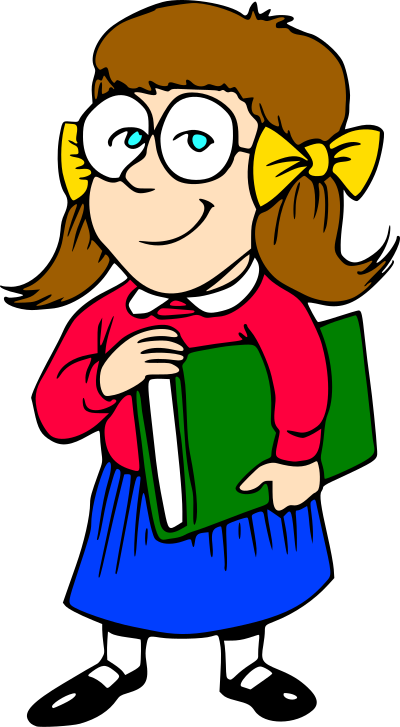 Schoolgirl (#1) clipart