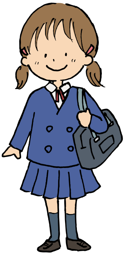 Schoolgirl (#7) clipart