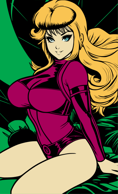 SciFi woman – Colour Remix clipart