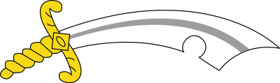 Scimitar clipart