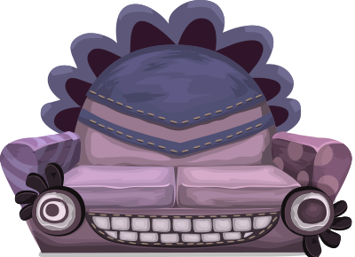 Scion of Purple love seat - from Glitch clipart