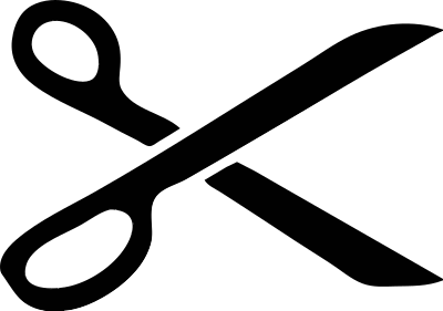 Scissor Stencil clipart
