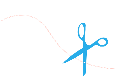 Scissors and thread clipart