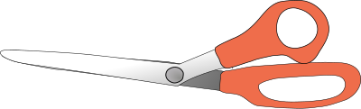 Scissors closed clipart