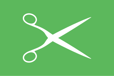 Scissors flag clipart