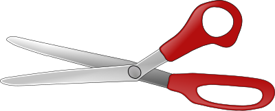 scissors open V2 clipart