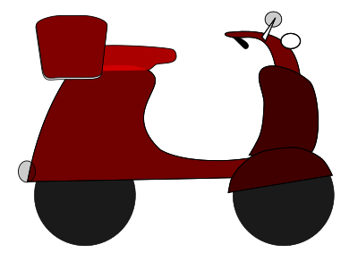 Scooter 3D clipart