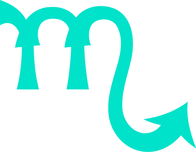 Scorpio symbol 2 clipart
