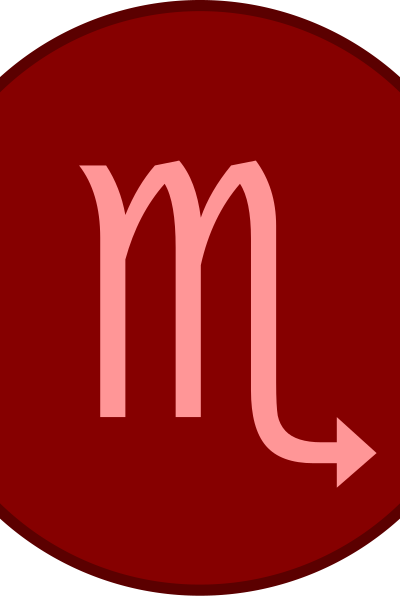 Scorpio symbol clipart