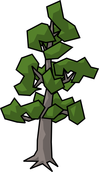 Scots pine tree clipart
