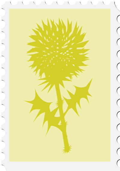 Scottish stamp clipart