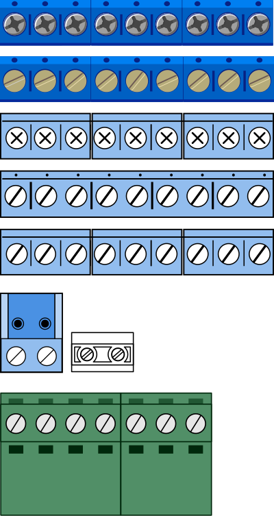 Screw terminal by Rones clipart