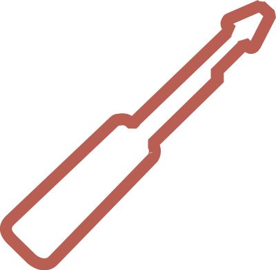 Screwdriver schematic clipart