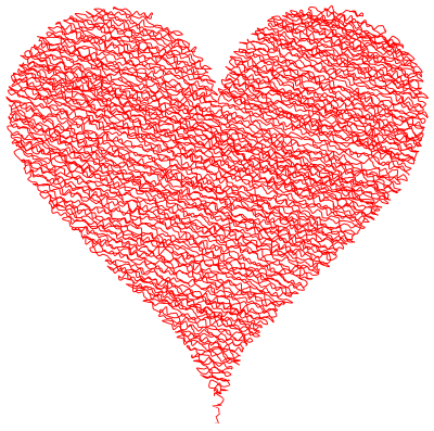 Scribbled Heart 2 clipart