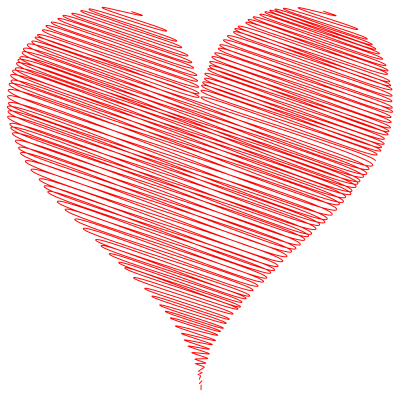 Scribbled Heart clipart