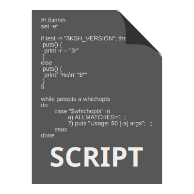 Script Document Icon clipart