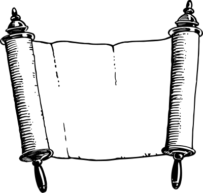 Scroll 2 (blank) clipart