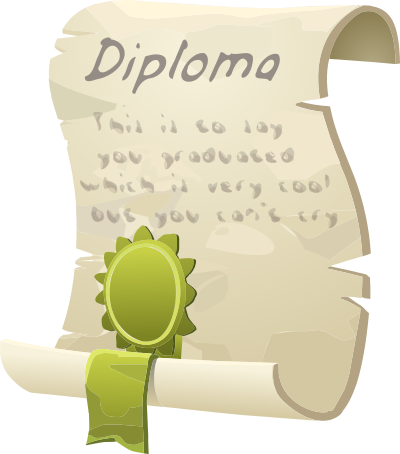 Scroll Diploma clipart