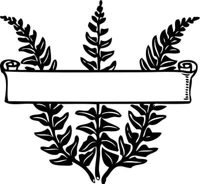 Scroll over ferns clipart