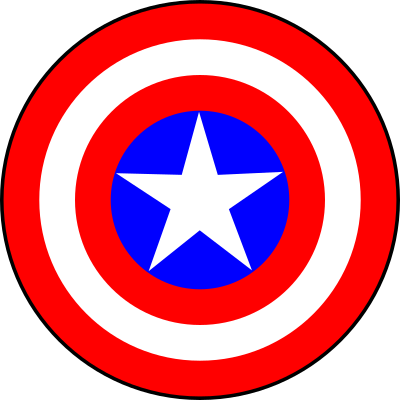 Scudo Cap America 2D clipart