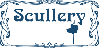 Scullery door sign clipart