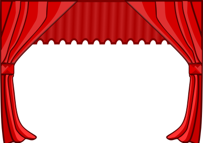 Se abre el telon clipart