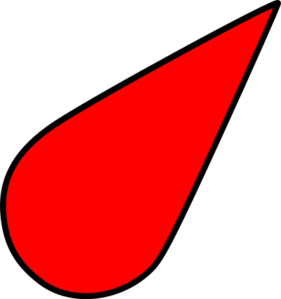 Sea chart symbol light red clipart