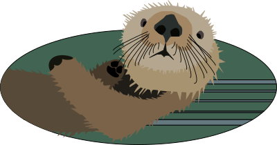 Sea otter clipart