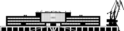 Sea passenger terminal clipart